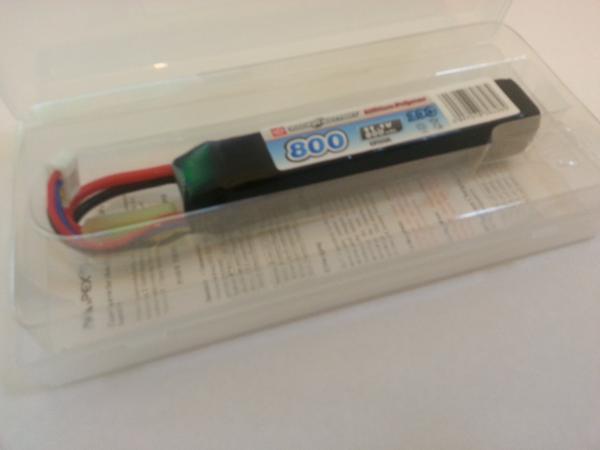 Airsoft 11.1v 800mAh 20c LiPo battery Vapextech LP103A